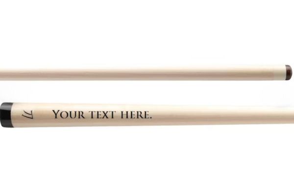 personalized cue for pool players
