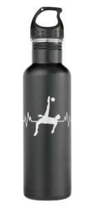 Water bottle with soccer player
