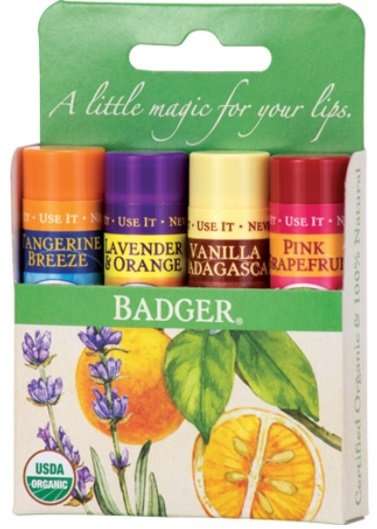 Eco-friendly gifts for travelers lip balm set