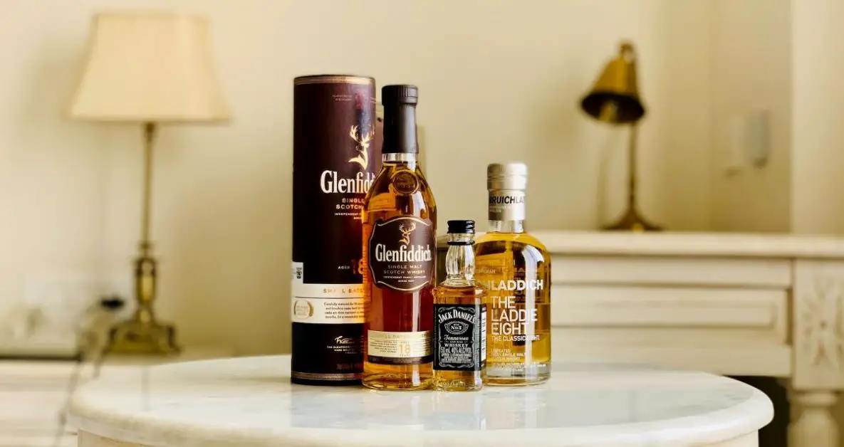 Bottles of whiskey