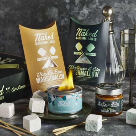 Packages of gin marshmellows