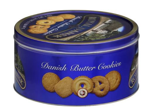 Tin of Danish butter cookies