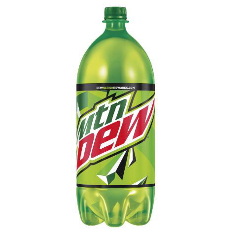 Bottle of Mountain Dew