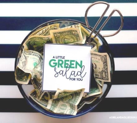 Green salad made with cash