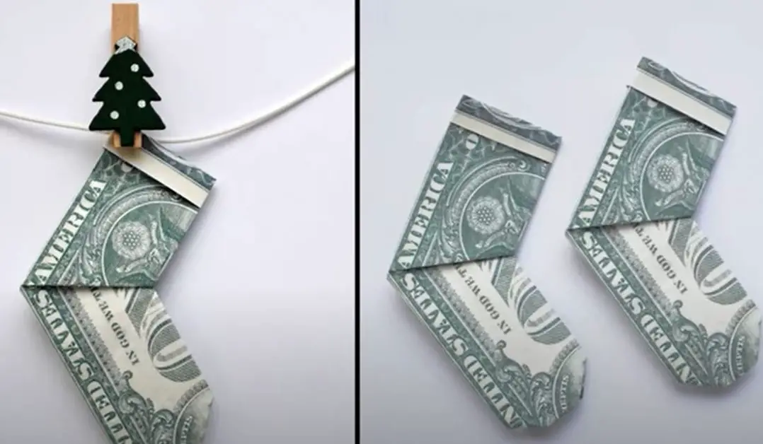 Socks made from money