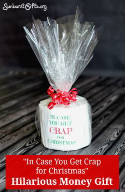 Toilet roll with "in case you get crap this year"