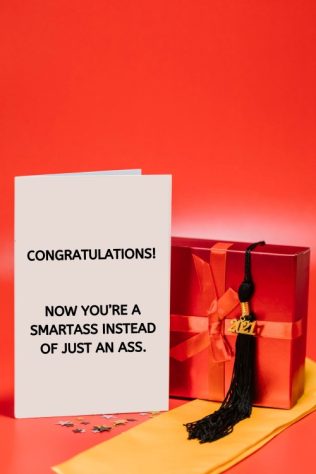 Funny graduation card for a friend.