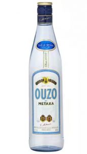 Bottle of ouzo