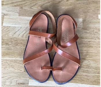 A apir of leather sandals from Greece