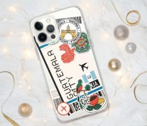 A phone cover with a Guatemalan theme