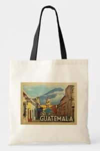 Tote bag with a print of Guatemala