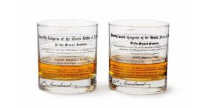 two glasses with the laws of prohibition