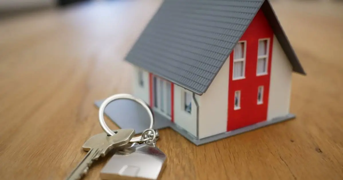 Small house with keys