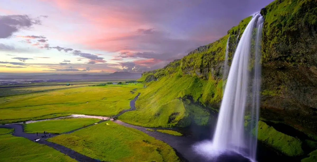 Waterfall in Iceland