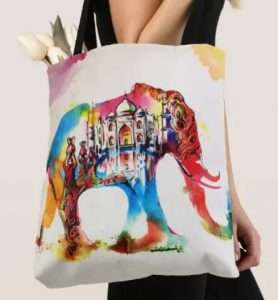 Elephant tote bag