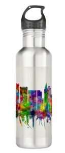 Water bottle with skyline