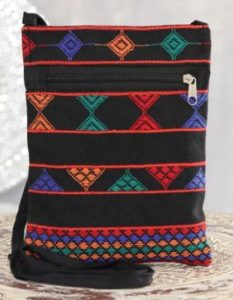 A handmade purse in India