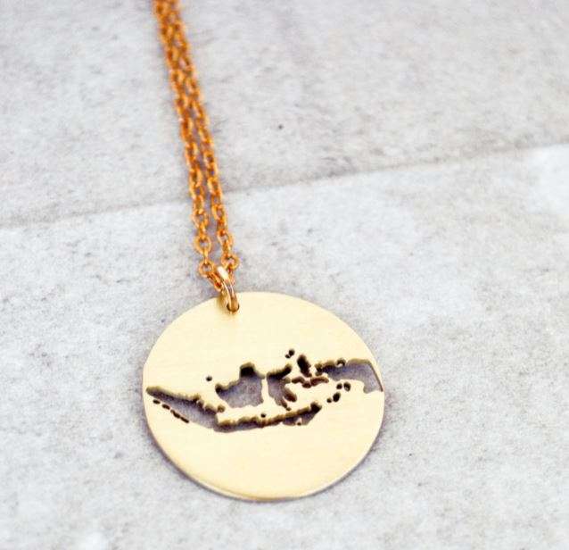 necklace of the map of Indonesia