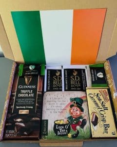 An Irish gift basket for Saint Patrick's Day