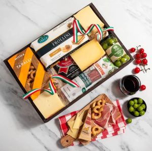 An Italian food gift basket