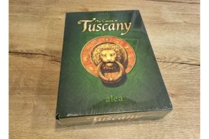 The pachage of a board game called Tuscany