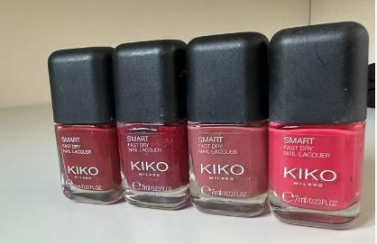 A set of Kiko Milano nail polish