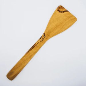 A spatula made from Italian olive wood