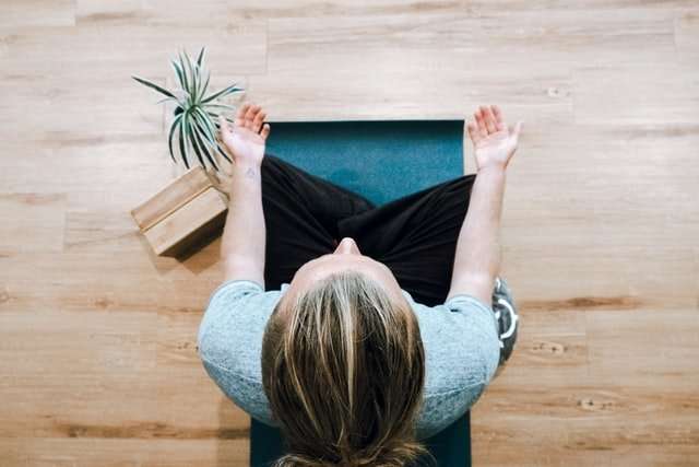 Women meditating