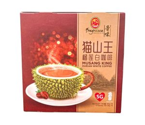 A package of durian coffee from Malaysia