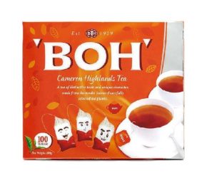 A package of tea made in Malaysia