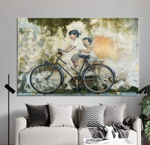 A wall print poster of a street art from Malaysia