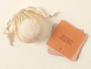 A set of affirmation cards for in the shower