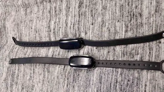 Two black touch bracelets