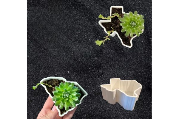 Planters in the shape of US State maps