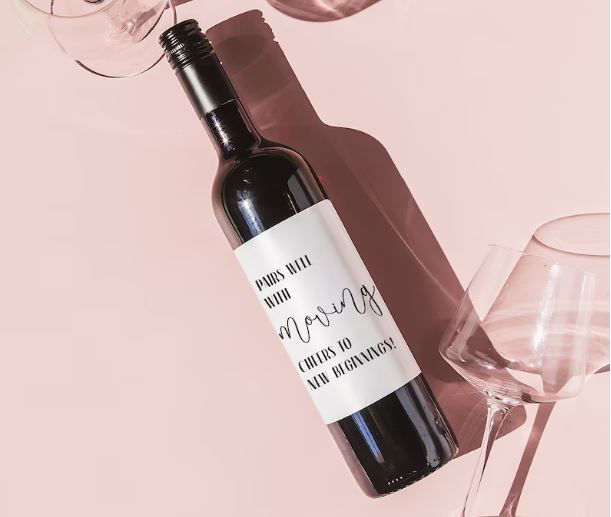 A personalized wine label