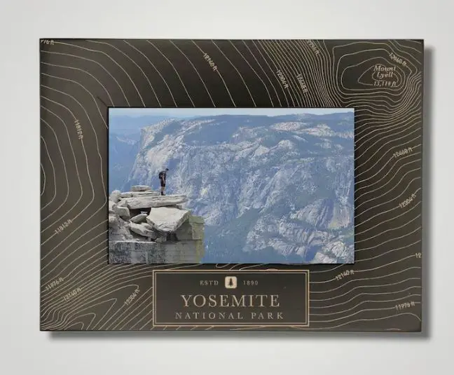 A picture frame with a Yosemite design