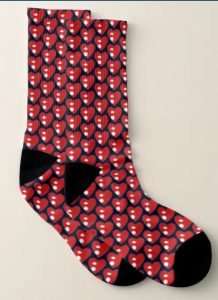 Socks with hearts