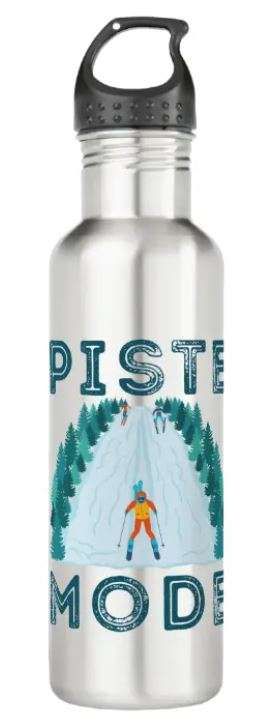 Water bottle with piste mode