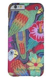 Phone case with colorful birds