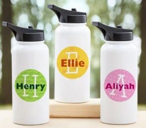 personalized water bottles