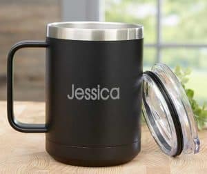 personalized travel mug