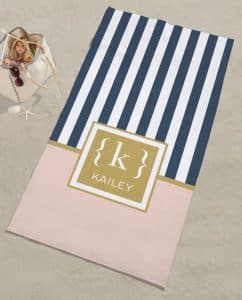 Beach towel with name