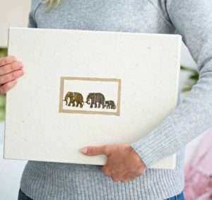 Photo album with animals
