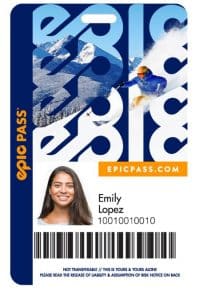 Ski pass of Emily Lopez