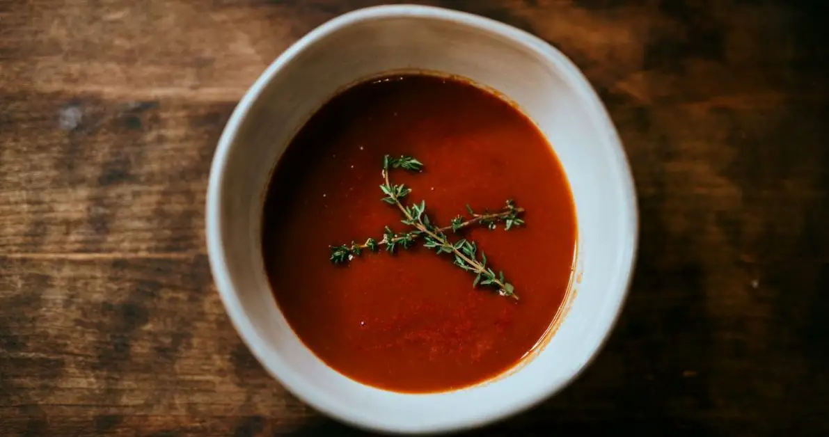 Bowl of tomato soup