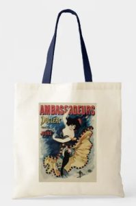 A tote bag with someone dancing flamenco