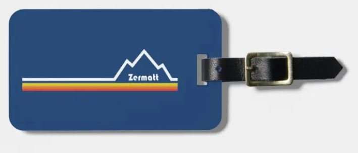 Luggage tag with Zermatt