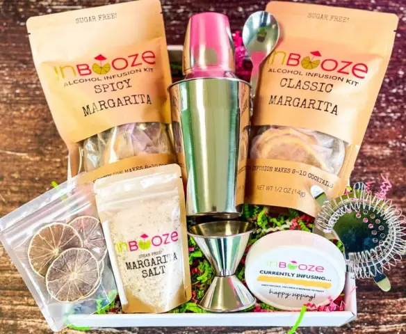Gift basket of margarita items