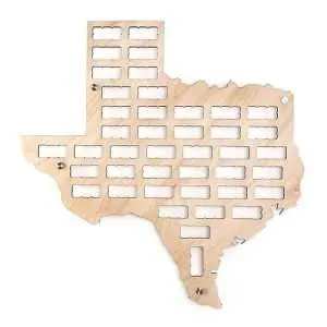 Texas map for corks