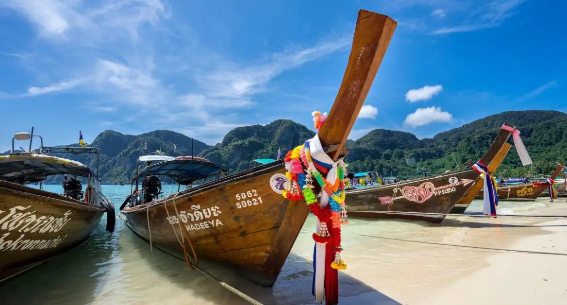 Boats at Koh Phi Phi, Thailand